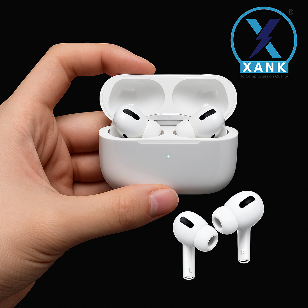 XANK Air-pods Pro with Wireless Charging Case with Sensor Enabled Bluetooth Headset (White, True Wireless)