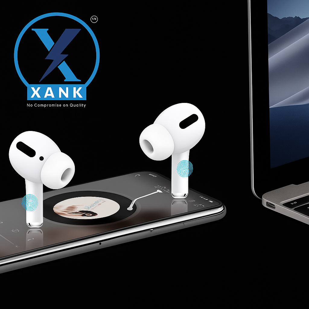 XANK Air-pods Pro with Wireless Charging Case with Sensor Enabled Bluetooth Headset