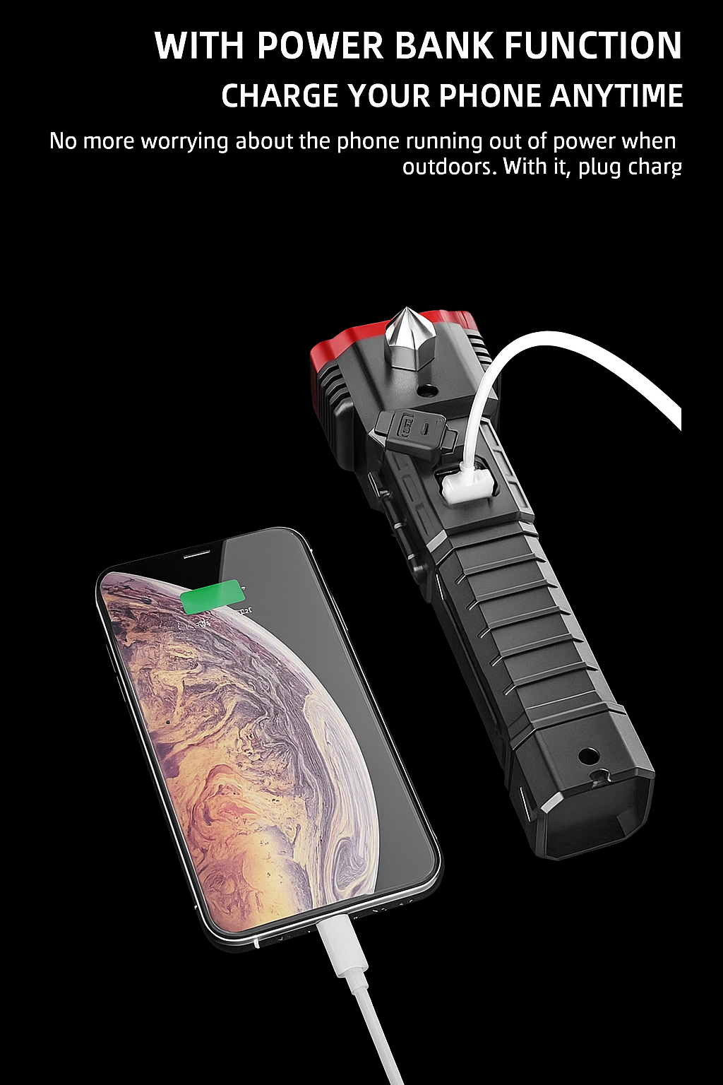 Portable Rechargeable Torch LED Flashlight