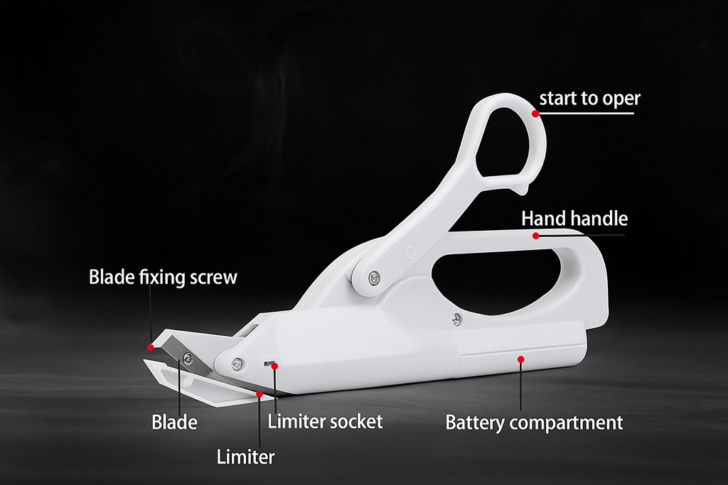 Electric Scissors Shears Safe Handheld Fabric Sewing Cutting Machine