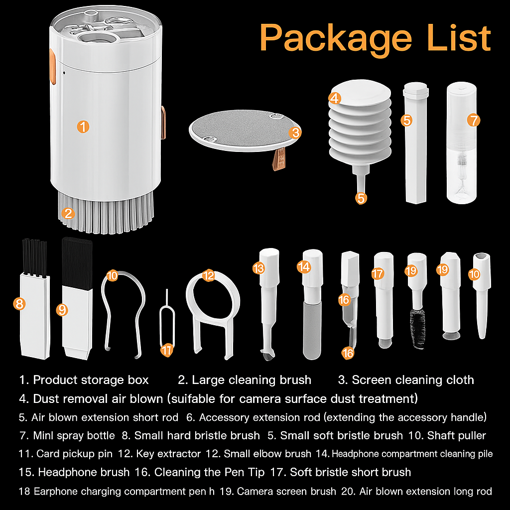 20-in-1 Cleaner Kit for Airpods, Leairot Cleaning Kit